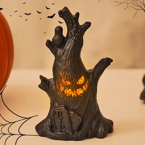 Halloween Dekoration Geisterbaum Figur LED Kerzen,Halloween Deko Geisterbaum Stumpf LED Leuchtende Kürbis Baum Lampe Fledermaus Kerze Lampe für Party Indoor Baumbeleuchtung Halloween Dekoration Geisterbaum Figur LED Kerzen,Halloween Deko Geisterbaum Stumpf LED Leuchtende Kürbis Baum Lampe Fledermaus Kerze Lampe für Party Indoor Baumbeleuchtung von DZAY
