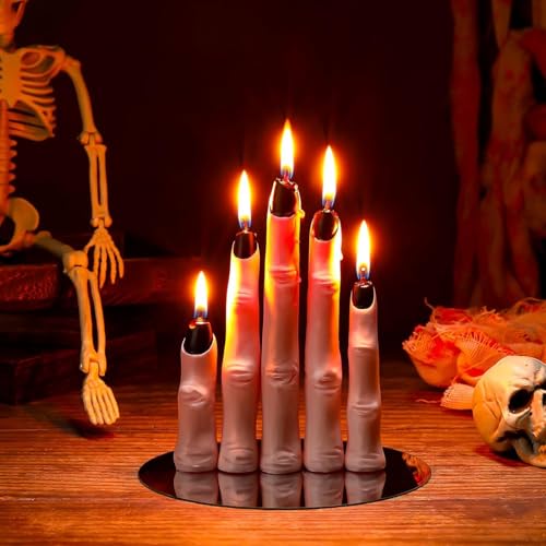 Halloween Dekoration Innen Kerzen,Horror Finger Kerzen Set Tischdeko Halloween Echtwachs,Halloween Deko Sojawachskerzen für Halloween Partys,Kostümpartys,Haarsträubende Gruselige Versammlungen (03) Halloween Dekoration Innen Kerzen,Horror Finger Kerzen Set Tischdeko Halloween Echtwachs,Halloween Deko Sojawachskerzen für Halloween Partys,Kostümpartys,Haarsträubende Gruselige Versammlungen (03) von DZAY