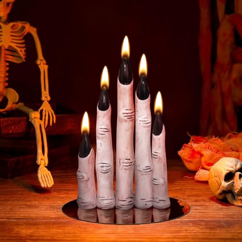 Halloween Dekoration Innen Kerzen,Horror Finger Kerzen Set Tischdeko Halloween Echtwachs,Halloween Deko Sojawachskerzen für Halloween Partys,Kostümpartys,Haarsträubende Gruselige Versammlungen (04) Halloween Dekoration Innen Kerzen,Horror Finger Kerzen Set Tischdeko Halloween Echtwachs,Halloween Deko Sojawachskerzen für Halloween Partys,Kostümpartys,Haarsträubende Gruselige Versammlungen (04) von DZAY