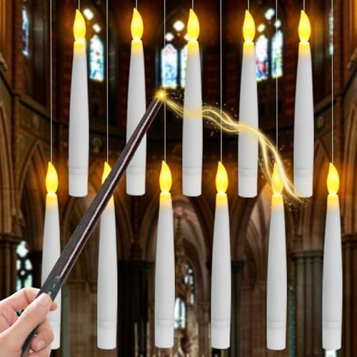Halloween Dekorationen Schwimmende Kerzen mit Zauberstab,12 Stück Schwebende Kerzen Led Stabkerzen Flackernde Flamme,Floating Candles with Stab Fernbedienung Flammenlose Schwimmkerzen (Warm mit Clips) Halloween Dekorationen Schwimmende Kerzen mit Zauberstab,12 Stück Schwebende Kerzen Led Stabkerzen Flackernde Flamme,Floating Candles with Stab Fernbedienung Flammenlose Schwimmkerzen (Warm mit Clips) von DZAY