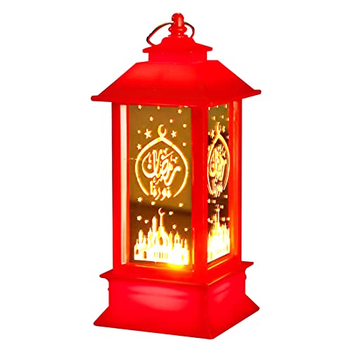 Ramadan Deko Kerzenlampe Windlicht,Ramadan Mubarak Dekoration LED Windlampe Kerzenständer,Ramadan Dekoration Laterne Windlichter für Umrah Mubarak Deko Haushaltslaterne von DZAY