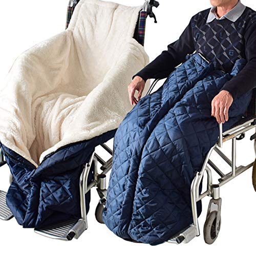 Rollstuhlschlupfsack Schlupfsack Winter,Rollstuhlsack Schlupfsack Rollstuhlsack Warm Rollstuhlsack,Winter Fusssack Schlupfsack Gefütterter Schlupfsack für Rollstuhlfahrer Windfeste warme Decke von DZAY