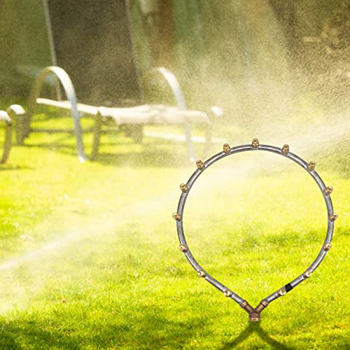 Sprinklerköpfe Nebelsystem Multi-Düse Spritzen Sprühnebel Kühlung Terrasse,Gartenarbeit Bewässerung Wassernebel Kühlung Wassernebler mit 5 Nebeldüsen für Hausgarten Beschlagen Bewässerung von DZAY