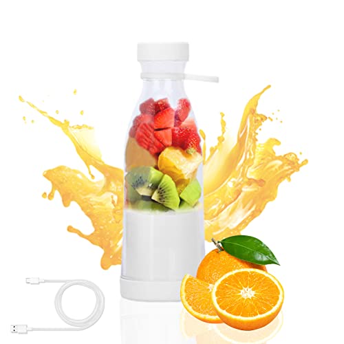 Tragbarer Mixer Mini Jug Blender Smoothie Maker Trinkbecher,380ml Elektrischer Fresh Juice Mixer Flasche with USB Wiederaufladbarer Mini Mixer für Shakes Saft Smoothies Reisen Fitnessstudio von DZAY