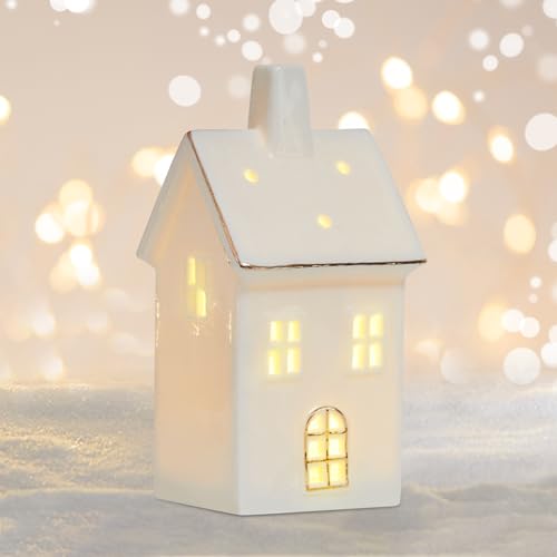Weihnachtsdeko Led Lichthäuser Weisse Häuser Teelichthalter Weihnachtsdorf,Lichthaus Weiss Deko Häuser,Weihnachtshaus Beleuchtet Keramik Weiß Windlicht Haus Weihnachtshäuser Weihnachten Deko (04) Weihnachtsdeko Led Lichthäuser Weisse Häuser Teelichthalter Weihnachtsdorf,Lichthaus Weiss Deko Häuser,Weihnachtshaus Beleuchtet Keramik Weiß Windlicht Haus Weihnachtshäuser Weihnachten Deko (04) von DZAY