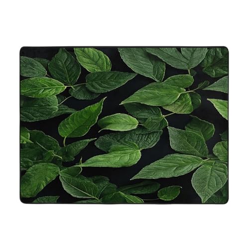 (St Patricks Day Leaves) Bedruckte Teppiche für Wohnzimmer, Schlafzimmer und Büro, 160 x 122 cm, Bodenmatte, weich, rutschfest, modern, für den Innenbereich von DZBDWZXH