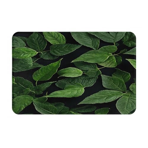 (St Patricks Day Leaves) Bedruckter Türteppich für Badezimmer, Schlafzimmer und Büro, 40,6 x 61 cm, Boden-Badematte, weich, rutschfest, modern, für den Innenbereich von DZBDWZXH