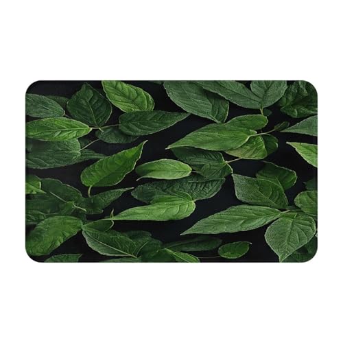 (St Patricks Day Leaves) Bedruckter Türteppich für Badezimmer, Schlafzimmer und Büro, 50,8 x 80 cm, Boden-Badematte, weich, rutschfest, modern, für den Innenbereich von DZBDWZXH