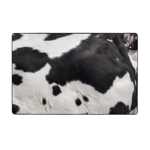Bedruckte Teppiche für Wohnzimmer, Schlafzimmer und Büro, 152,4 x 99,1 cm, weiche rutschfeste moderne Teppiche für den Innenbereich, Braun von DZBDWZXH