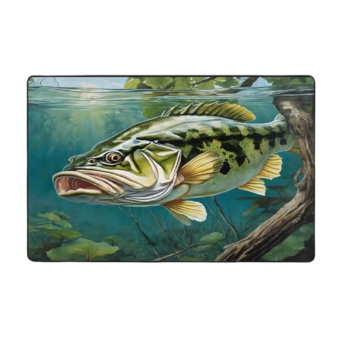 Bedruckte Teppiche für Wohnzimmer, Schlafzimmer und Büro, 152,4 x 99,1 cm, weiche rutschfeste moderne Teppiche für den Innenbereich. von DZBDWZXH