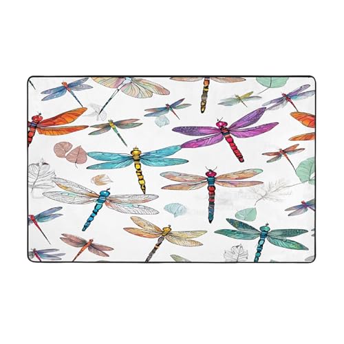 Bedruckte Teppiche für Wohnzimmer, Schlafzimmer und Büro, 152,4 x 99,1 cm, weiche rutschfeste und moderne Teppiche für den Innenbereich, 152,4 x 99,1 cm von DZBDWZXH