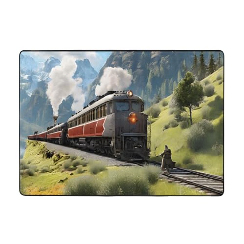 Bedruckte Teppiche für Wohnzimmer, Schlafzimmer und Büro, 203 x 147 cm, weiche, rutschfeste moderne Teppiche für den Innenbereich. Bedruckte Teppiche für Wohnzimmer, Schlafzimmer und Büro, 203 x 147 cm, weiche, rutschfeste moderne Teppiche für den Innenbereich. von DZBDWZXH