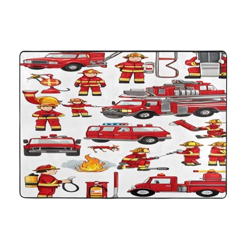 Bedruckte Teppiche für Wohnzimmer, Schlafzimmer und Büro, 203 x 147 cm, weiche rutschfeste moderne Innenteppiche. von DZBDWZXH