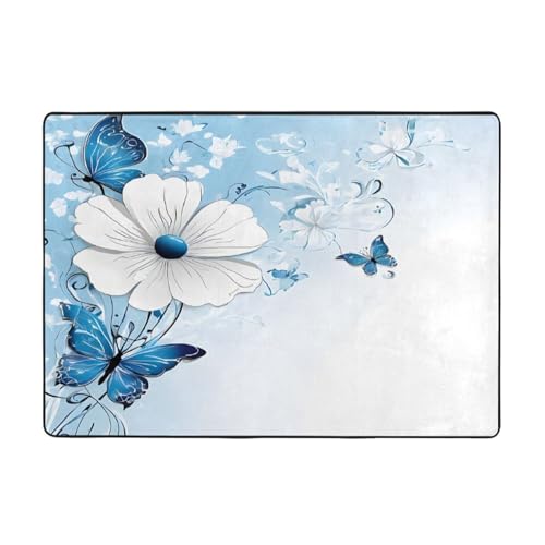 Bedruckte Teppiche für Wohnzimmer, Schlafzimmer und Büro, 203 x 147 cm, weiche rutschfeste moderne Teppiche für den Innenbereich. von DZBDWZXH