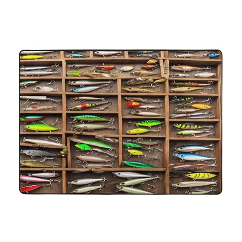 Bedruckte Teppiche für Wohnzimmer, Schlafzimmer und Büro, 203 x 147 cm, weiche rutschfeste moderne Teppiche für den Innenbereich. Bedruckte Teppiche für Wohnzimmer, Schlafzimmer und Büro, 203 x 147 cm, weiche rutschfeste moderne Teppiche für den Innenbereich. von DZBDWZXH