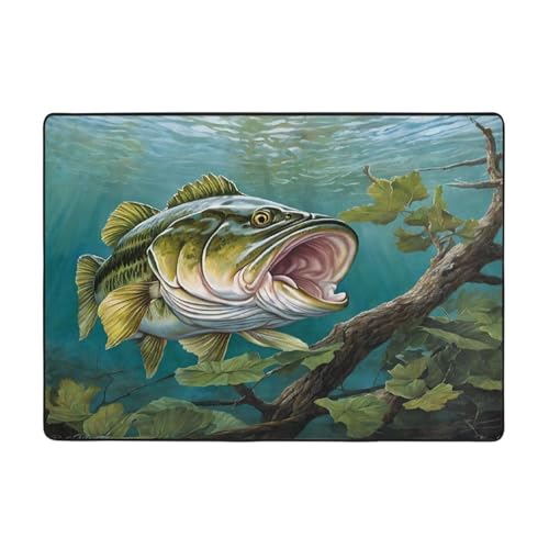 Bedruckte Teppiche für Wohnzimmer, Schlafzimmer und Büro, 203 x 147 cm, weiche rutschfeste moderne Teppiche für den Innenbereich. von DZBDWZXH