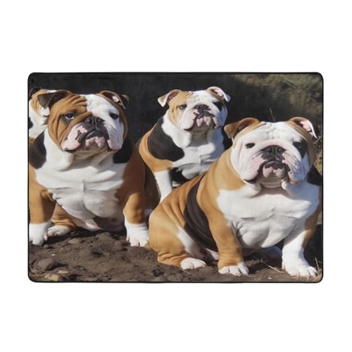 Bedruckte Teppiche für Wohnzimmer, Schlafzimmer und Büro, 203 x 147 cm, weiche rutschfeste moderne Teppiche für den Innenbereich. von DZBDWZXH