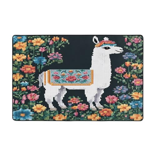 Bedruckte Teppiche für Wohnzimmer, Schlafzimmer und Büro, Bodenmatte, 182,9 x 121,9 cm, weich, rutschfest, modern, für den Innenbereich Bedruckte Teppiche für Wohnzimmer, Schlafzimmer und Büro, Bodenmatte, 182,9 x 121,9 cm, weich, rutschfest, modern, für den Innenbereich von DZBDWZXH