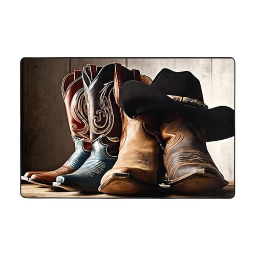 Bedruckte Teppiche für Wohnzimmer, Schlafzimmer und Büro, Bodenmatte, 91,4 x 61 cm, weich, rutschfest, modern, für den Innenbereich von DZBDWZXH