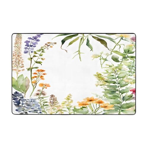 Bedruckte Teppiche für Wohnzimmer, Schlafzimmer und Büro, Bodenmatte, 91,4 x 61 cm, weich, rutschfest, modern, für den Innenbereich Bedruckte Teppiche für Wohnzimmer, Schlafzimmer und Büro, Bodenmatte, 91,4 x 61 cm, weich, rutschfest, modern, für den Innenbereich von DZBDWZXH