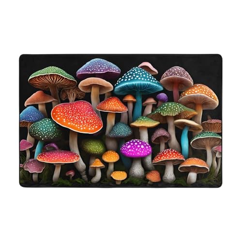 Bedruckte Teppiche für Wohnzimmer, Schlafzimmer und Büro, Bodenmatte, 91,4 x 61 cm, weich, rutschfest, modern, für den Innenbereich von DZBDWZXH