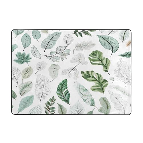 Bedruckter Teppich für Wohnzimmer, Schlafzimmer und Büro, 203 x 147 cm, weich, rutschfest, modern, für den Innenbereich von DZBDWZXH