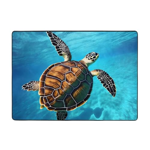 Bedruckter Teppich für Wohnzimmer, Schlafzimmer und Büro, 203 x 147 cm, weiche, rutschfeste moderne Teppiche für den Innenbereich. von DZBDWZXH