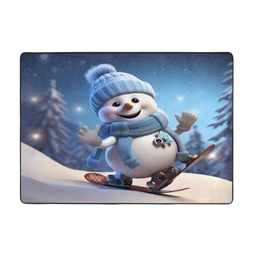 Bedruckter Teppich für Wohnzimmer, Schlafzimmer und Büro, 203 x 147 cm, weiche, rutschfeste moderne Teppiche. von DZBDWZXH