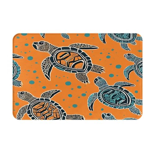 Bedruckter Türteppich für Badezimmer, Schlafzimmer und Büro, 40,6 x 61 cm, weich, rutschfest, modern, für den Innenbereich von DZBDWZXH
