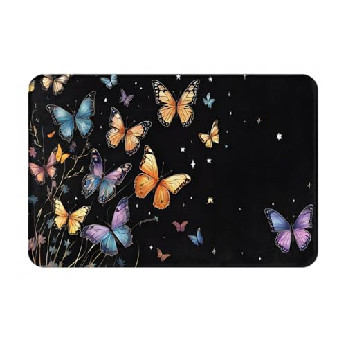 Bedruckter Türteppich für Badezimmer, Schlafzimmer und Büro, 40,6 x 61 cm, weicher rutschfester moderner Indoor-Teppich von DZBDWZXH
