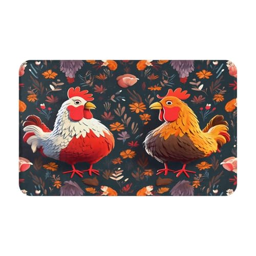 Bedruckter Türteppich für Badezimmer, Schlafzimmer und Büro, 50,8 x 80 cm, weich, rutschfest, modern, für den Innenbereich, 50,8 x 80 cm von DZBDWZXH