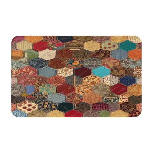 Bedruckter Türteppich für Badezimmer, Schlafzimmer und Büro, 50,8 x 80 cm, weicher rutschfester moderner Indoor-Teppich von DZBDWZXH