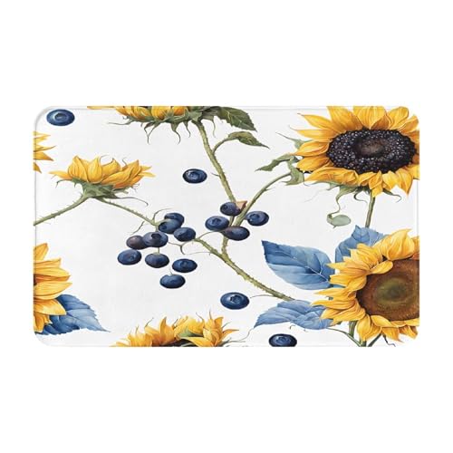 Bedruckter Türteppich für Badezimmer, Schlafzimmer und Büro, 50,8 x 80 cm, weicher rutschfester moderner Indoor-Teppich von DZBDWZXH