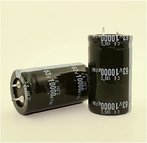 Kondensator-Kit 24PCS-2PCS 10000uF 63V 63V 10000uF Elektrolytkondensator 30x50MM Kondensatoren (Size : 13PCS) von DZGTUYWP