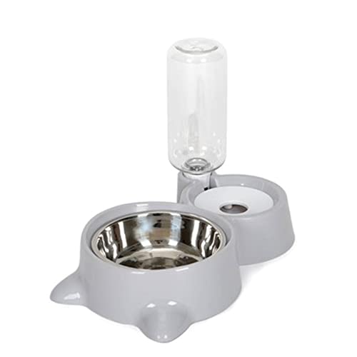 1 Stück 3-in-1-Set Aus Futter- Und Wassernapf Für Katzen, Automatischer Futter- Und Wasserspender Für Haustiere, Erhöhte Haustiernäpfe Mit Ständer, Doppelte Katzennäpfe Mit Spender Haustiere von DZHCBNE
