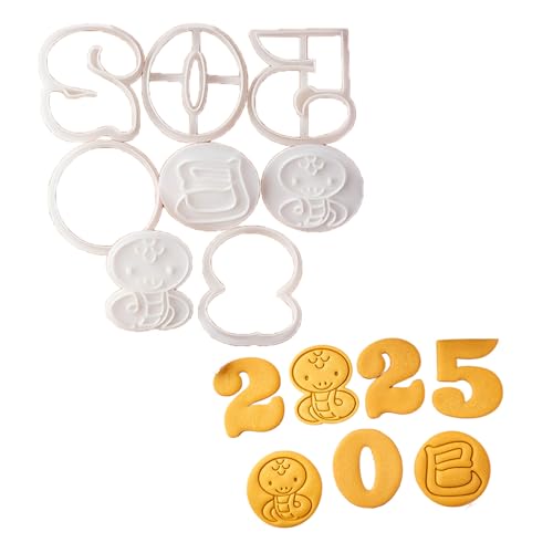 2025 Schlangenjahr Pressable Kekse Schimmel Cookie Stempel Gebäck Backwerkzeug Kunststoff Kekse Cutter Backware Dauer 2025 Schlangenjahr Pressable Kekse Schimmel Cookie Stempel Gebäck Backwerkzeug Kunststoff Kekse Cutter Backware Dauer von DZHCBNE