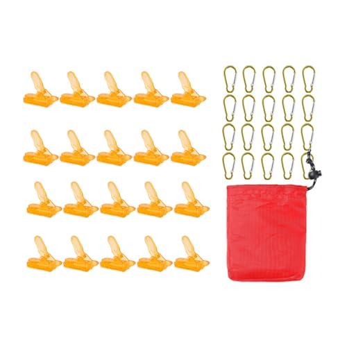 20pcs Plane Clip Clip Windproof Grip Tarpaulin Markisen Klemmen Grip Für Outdoor Aktivitätslager Zelt Wandercamping Camping Markise Klemmen von DZHCBNE