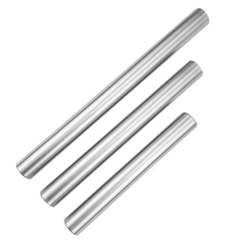 3pcs 430stainless Stahl Hohl Rolling Pin Küchenwerkzeug Für Mühelos Teighandhabung Und Verschiedene Küchengebrauch von DZHCBNE