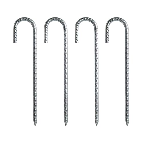 4 PCs Verzinkter Stahl J Haken Nägel Schwerlastzelt Stakes Gemahlene Nägel Rostbricht 4 PCs Verzinkter Stahl J Haken Nägel Schwerlastzelt Stakes Gemahlene Nägel Rostbricht von DZHCBNE