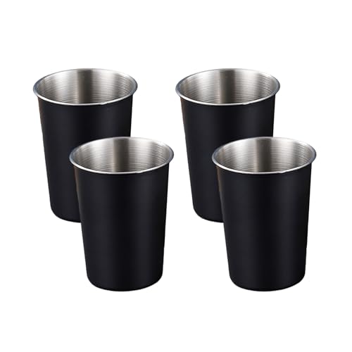 4pcs Edelstahl Set Stapelbare Rostbeständige Kinderbecher Trinken Tassen Ideal Für Outdoor Abenteuer von DZHCBNE