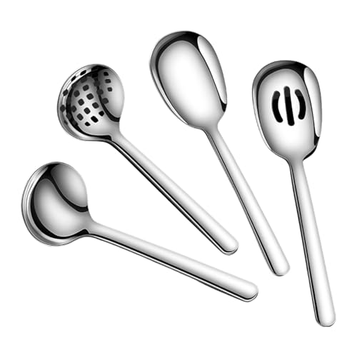 4pieces Kochgeschirrzubehör Serviert Löffel Küchenutensilien Kochen Kochen 304 Stahlstahl Textur Zum Kochen 4pieces Kochgeschirrzubehör Serviert Löffel Küchenutensilien Kochen Kochen 304 Stahlstahl Textur Zum Kochen von DZHCBNE