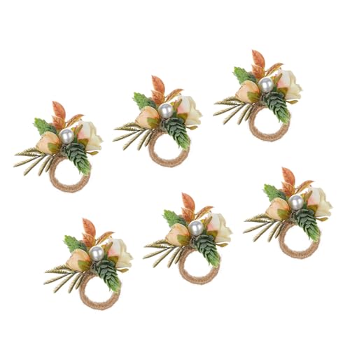 6pcs Einzigartige Blumen Serviettenhalter Tischringe Blumenthema Serviettenhalter Für Die Schaffung Bezaubernder Essumgebung 6pcs Einzigartige Blumen Serviettenhalter Tischringe Blumenthema Serviettenhalter Für Die Schaffung Bezaubernder Essumgebung von DZHCBNE