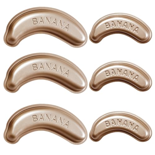 6pcs Kohlenstoffstahl Bananenform Kuchenformen Dessert Backpfannen Hausgemachte Würste Backwares Küche Kochbedarf von DZHCBNE