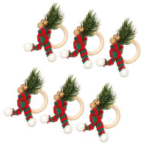 6pcs Weihnachten Serviette Holder Servietten Schnallen Tabletop Accessoires Für Hochzeits Und Partysfeierlichkeiten 6pcs Weihnachten Serviette Holder Servietten Schnallen Tabletop Accessoires Für Hochzeits Und Partysfeierlichkeiten von DZHCBNE