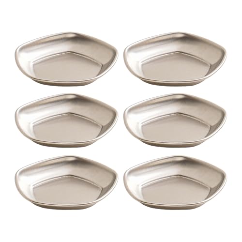 6pcs Zarte Edelstahl Einzelne Sauceschalen Effiziente Tauchschalen Für Den Funktionalen Gebrauch In Küche Und Esszeiten von DZHCBNE