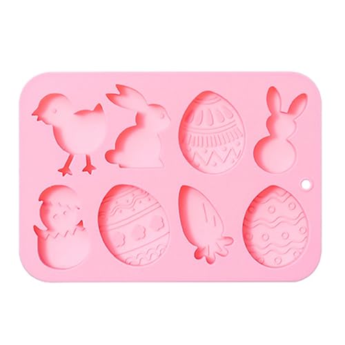 8 Hohlraum Kaninchen Eier Silikonform Kuchen Backform Zum Herstellen Von Schokoladen Fondant Cupcakes Formen Nicht Stick von DZHCBNE
