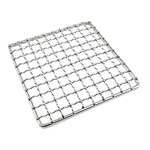 Camping Grill Grate Mesh Pad Edelstahl Kochen Grillgitter Masch Rack Picknick Tably Liner Barbecue Herd Rack von DZHCBNE