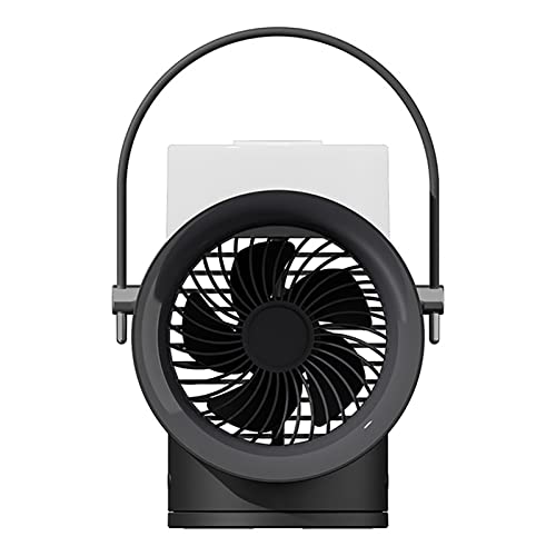 DZHCBNE 1 Stück Luftkühler, Tragbares Klimagerät, Luftbefeuchter, 4000mAh USB-Doppel-Sprüh-Luftbefeuchtungs-Ventilator, Schreibtisch-Tisch-Ventilator, Wasser-Kühlung-Umlauf-Konditionierer von DZHCBNE