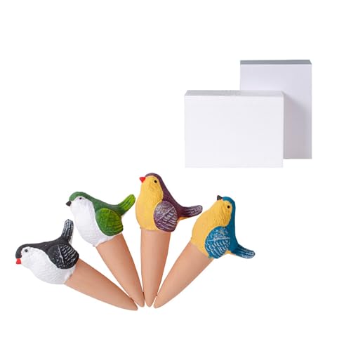 DZHCBNE 4pcs Selbstwässerungspikes Magpies Keramik Bewässerungseinsätze Geräte Urlaub Selbstbewässerung Für Innen Freien Freien von DZHCBNE