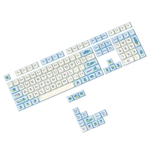 DZHCBNE Doppelaufnahme Zitronenbärenschlüsselkaps OEM Höhe Für Mechanische Tastaturen 122Keys Schlüsselkaps Set Set von DZHCBNE